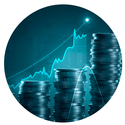 Money growth business graph